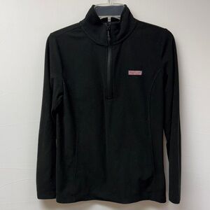 Vineyard Vines Quarter-Zip Pullover Women’s Black Size Small